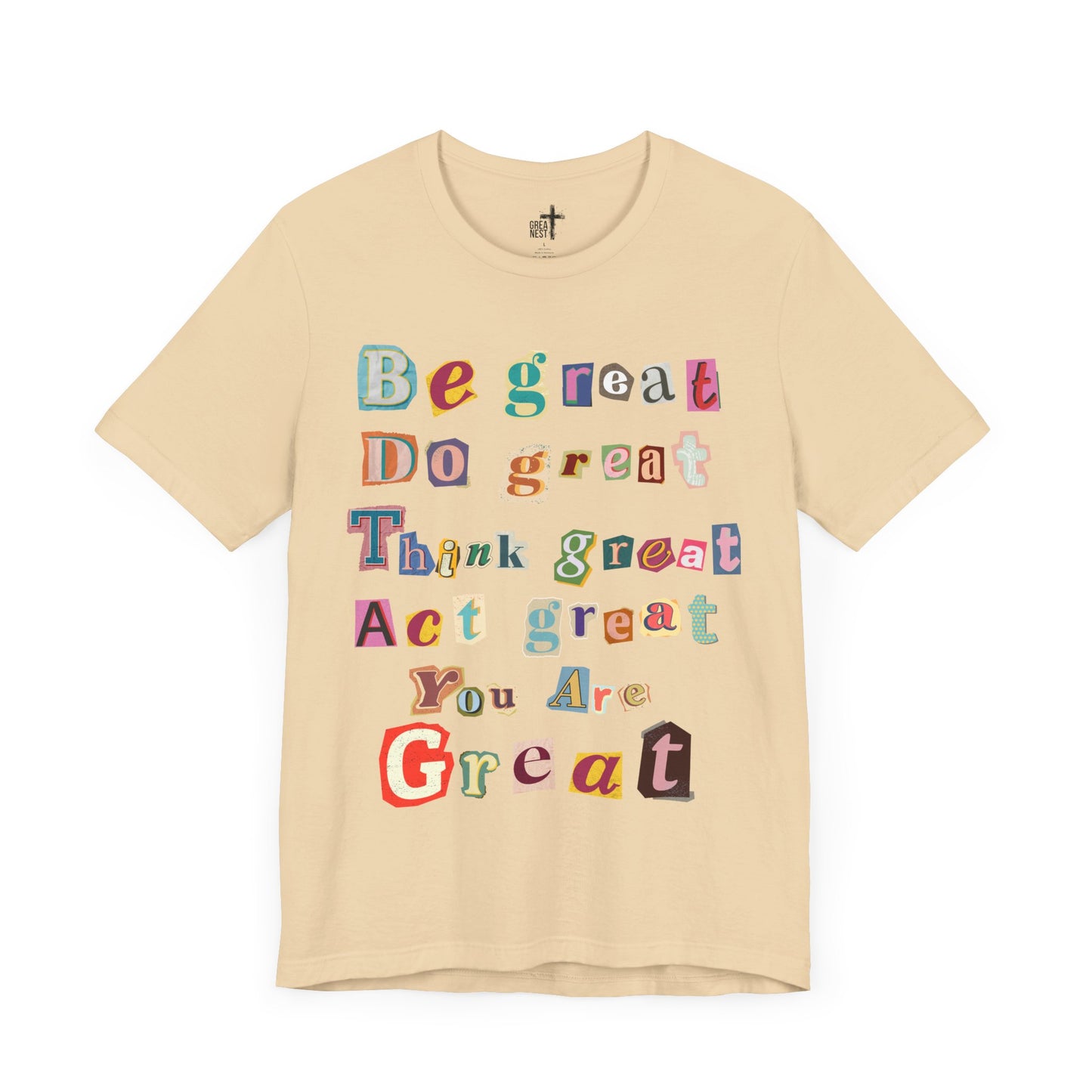 T-Shirt with Scrapbook Letter Design