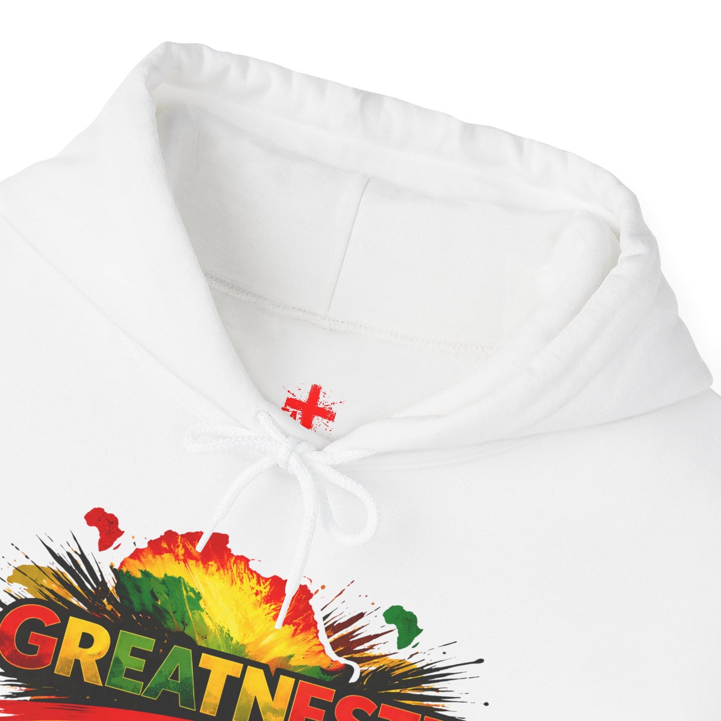 Black History 'Greatnesst' Hooded Sweatshirt — "You Are Black History" Back Design