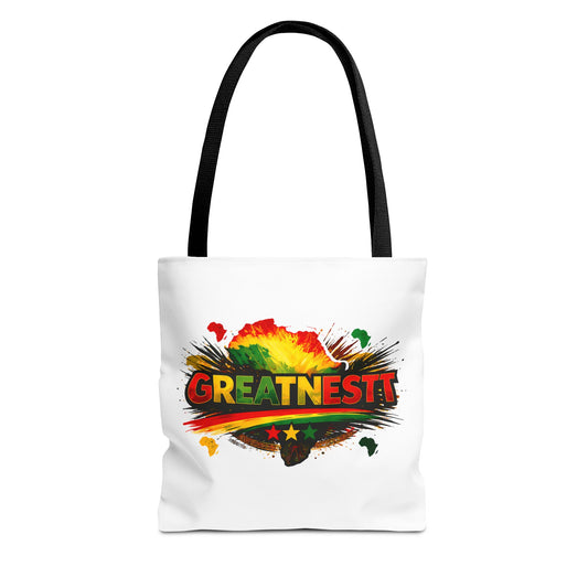 Black History Tote Bag — 'You Are Black History, I Am Black History' Colorful AOP Grocery & Everyday Tote