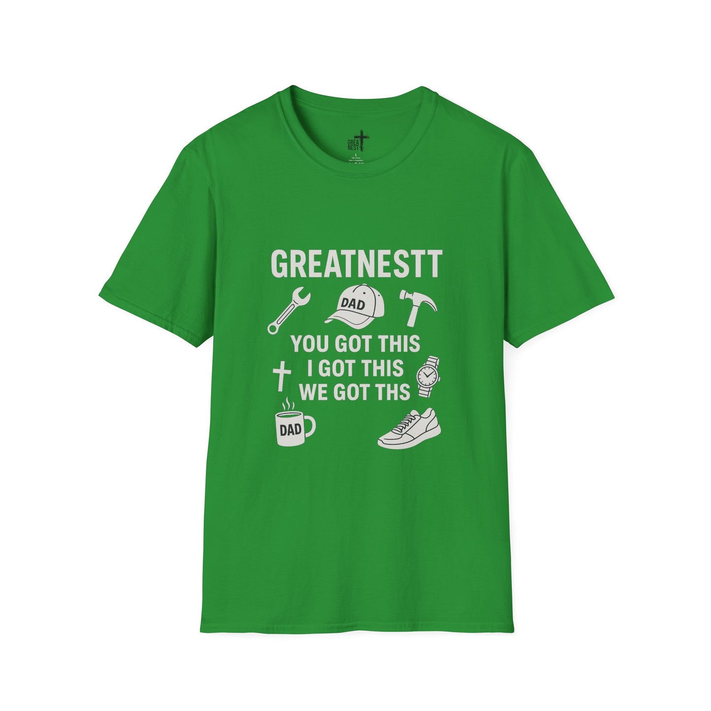 Dad Motivational Softstyle T-Shirt, Gifts for Fathers Day, Unisex Tee for Dads, Inspirational Apparel, Casual Everyday Wear
