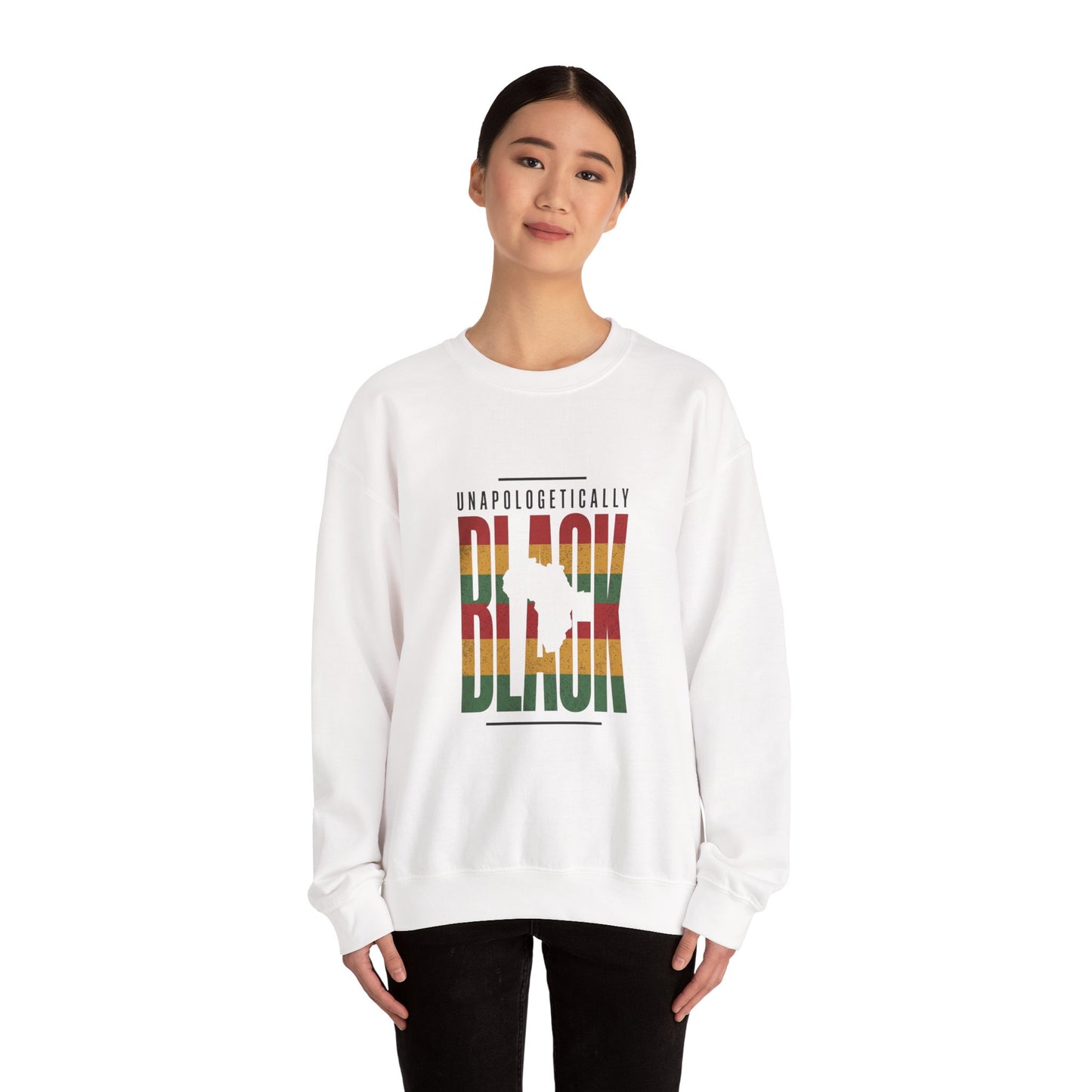 Unapologetically Black Crewneck Sweatshirt | Juneteenth Pan-African Pride