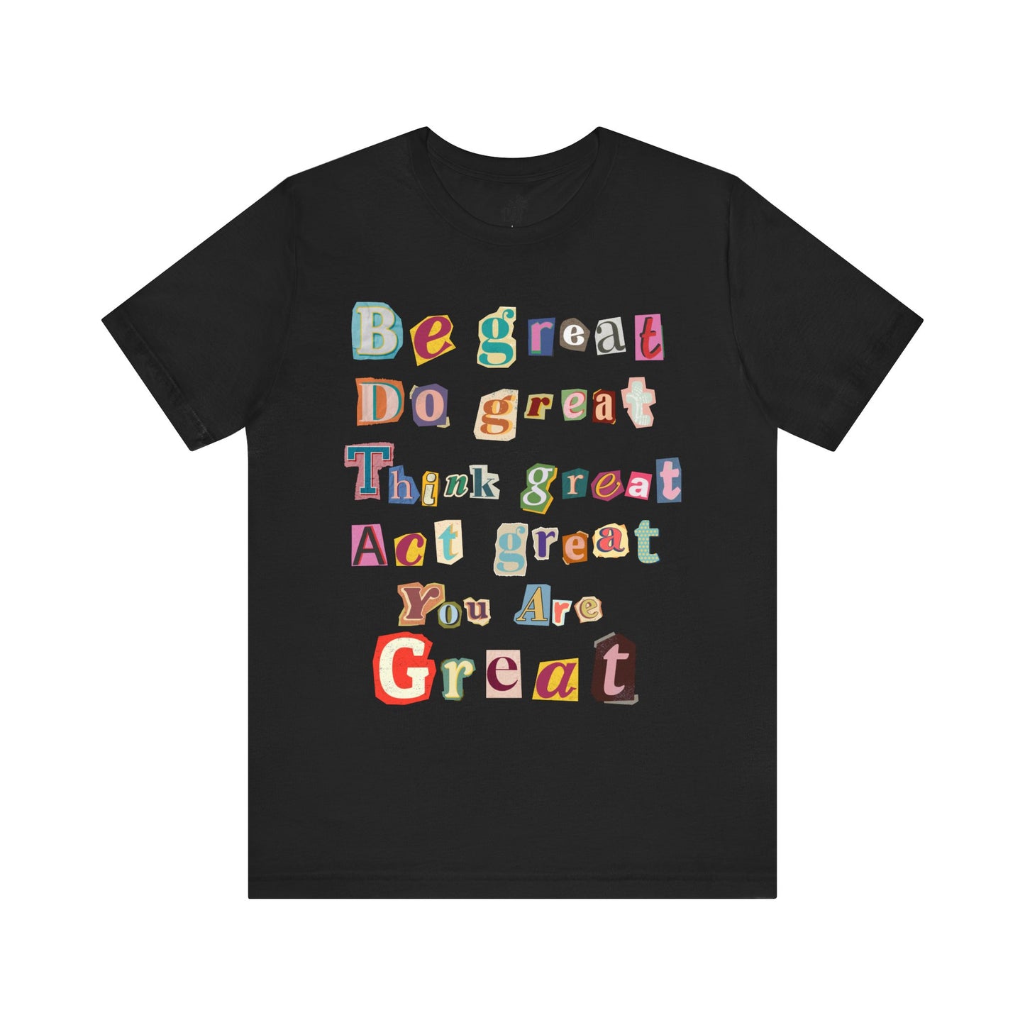 T-Shirt with Scrapbook Letter Design