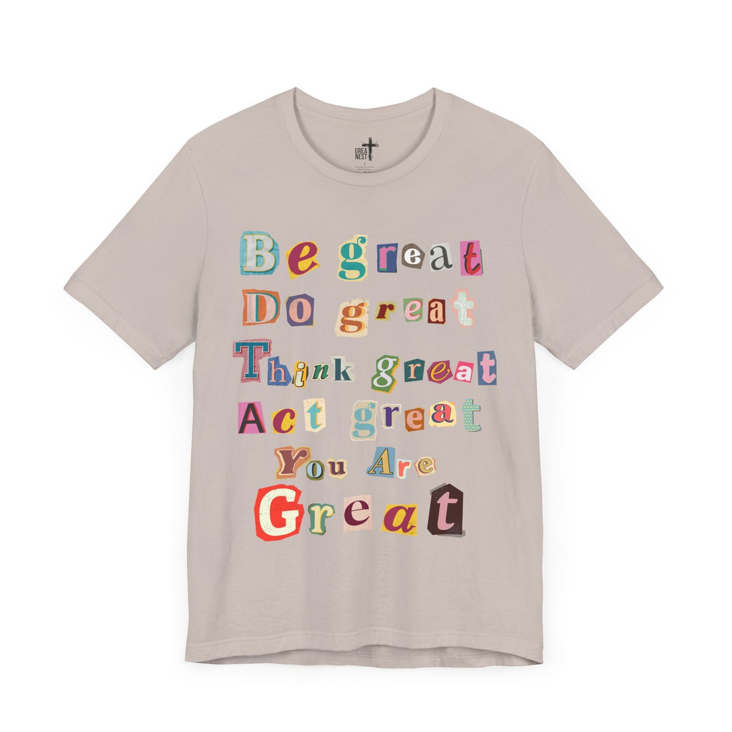 T-Shirt with Scrapbook Letter Design