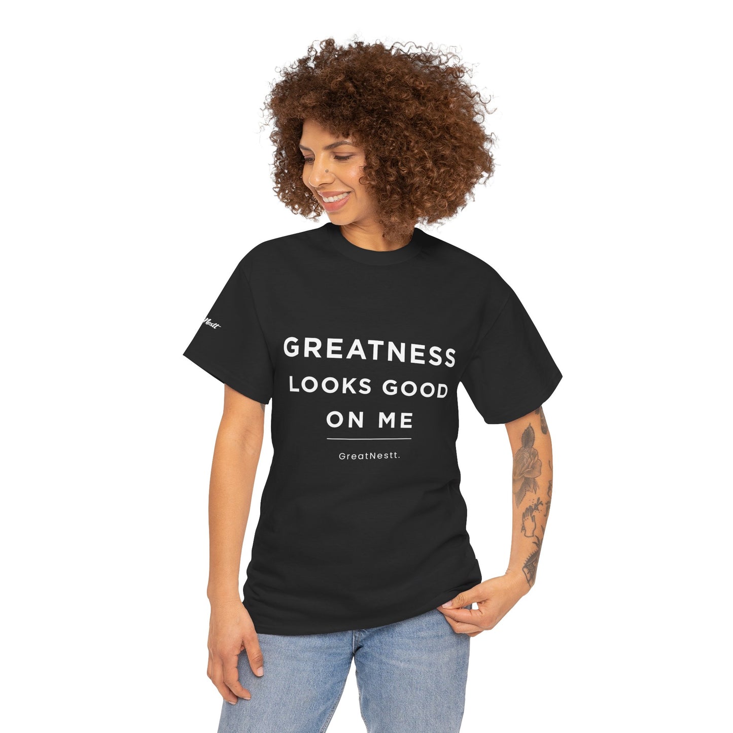 Greatness Looks Good On Me Tee — Motivational Graphic T-Shirt