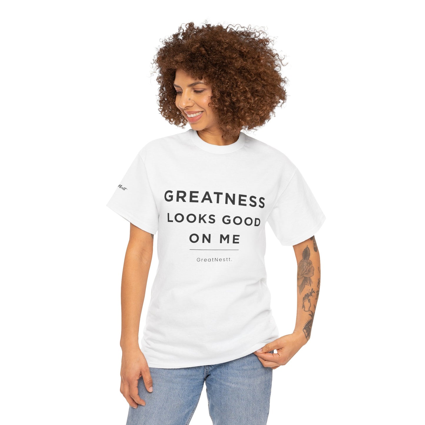 Greatness Looks Good On Me T-Shirt — Inspirational Graphic Tee