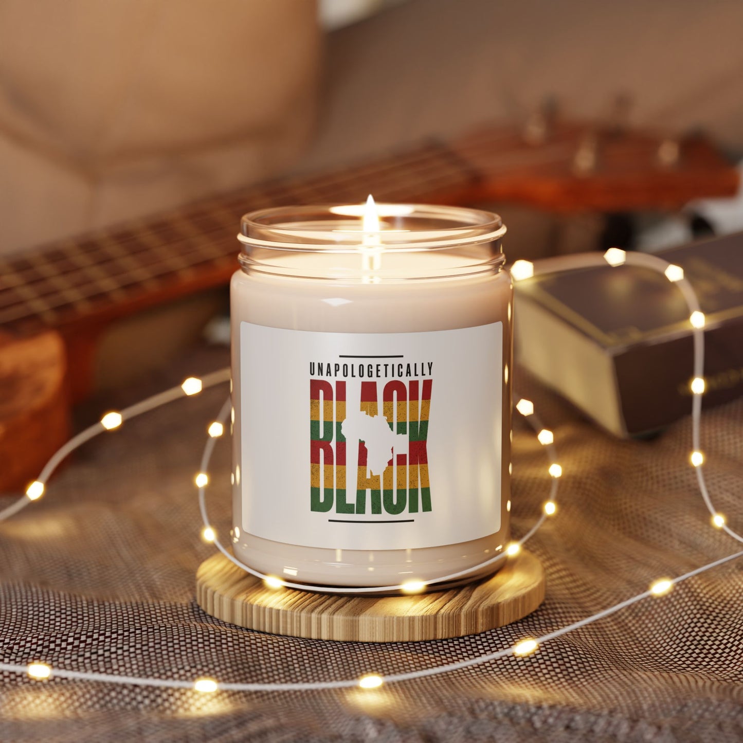 Unapologetically Black Soy Candle | Juneteenth Pan-African 1865
