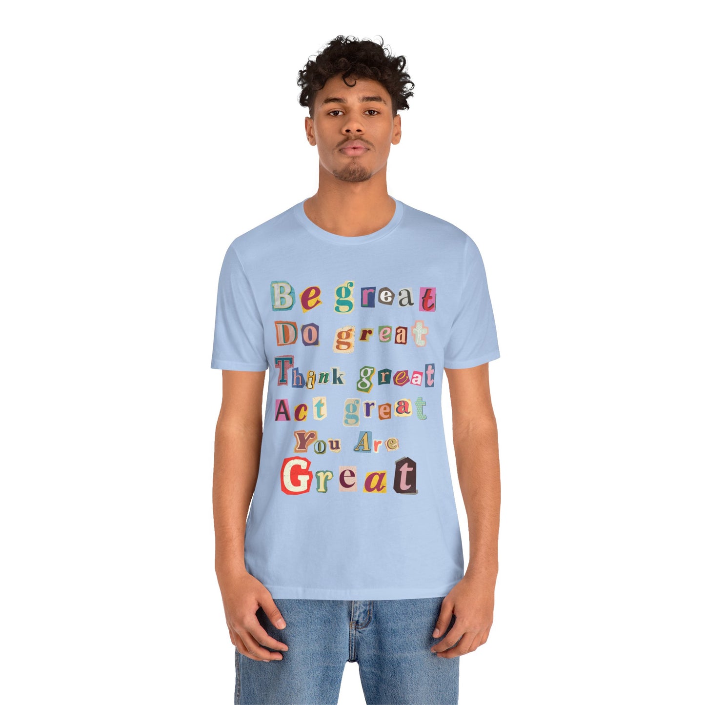 T-Shirt with Scrapbook Letter Design