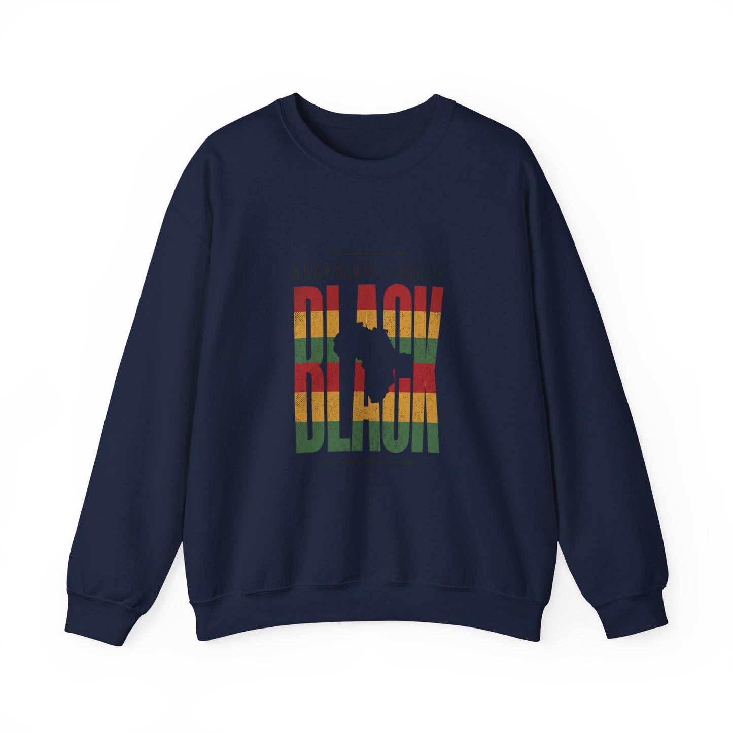 Unapologetically Black Crewneck Sweatshirt | Juneteenth Pan-African Pride