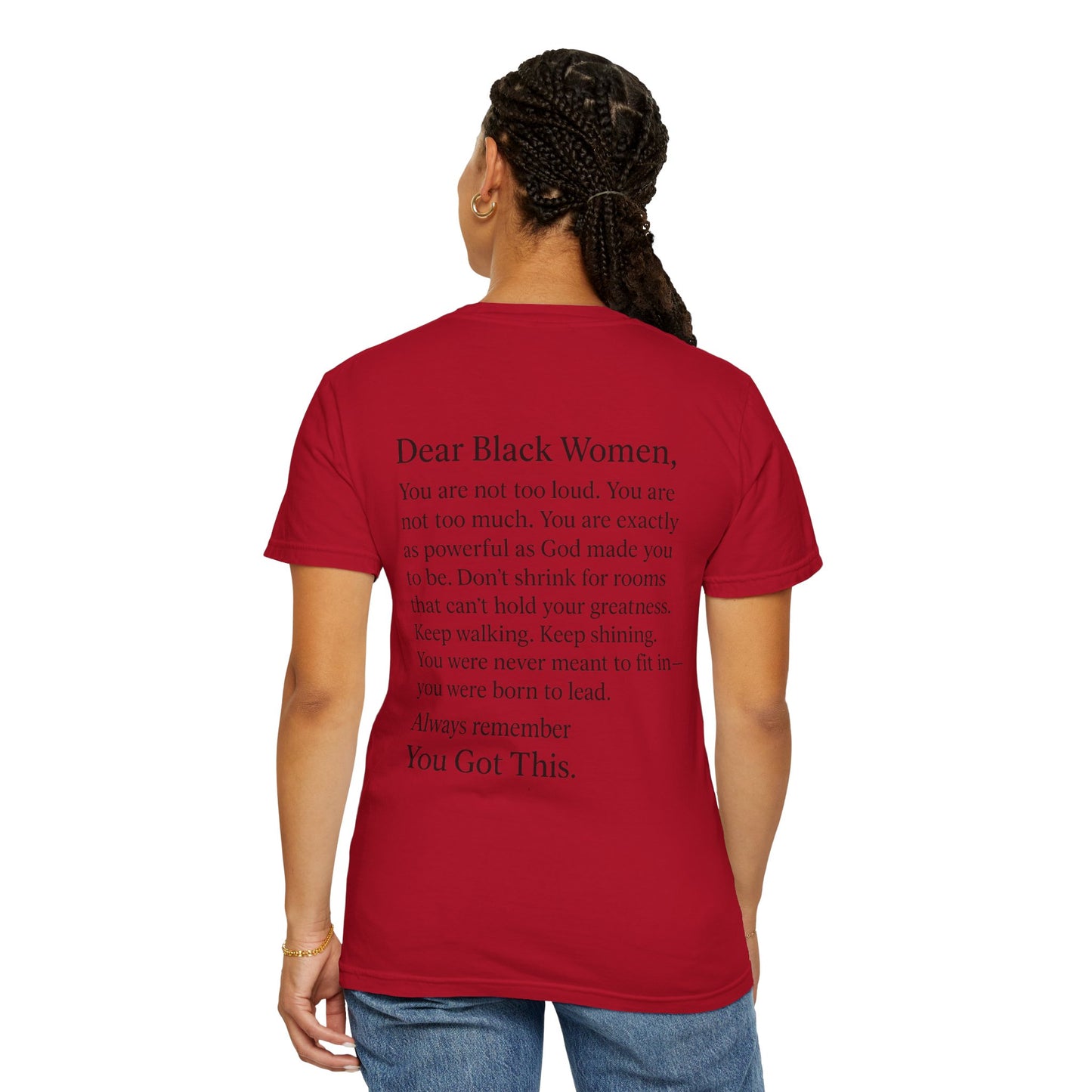 Empowering Message T-Shirt, Unisex Garment-Dyed Tee, Inspirational Apparel, Motivational Gift, Comfort Wear, Plus size options, [...]