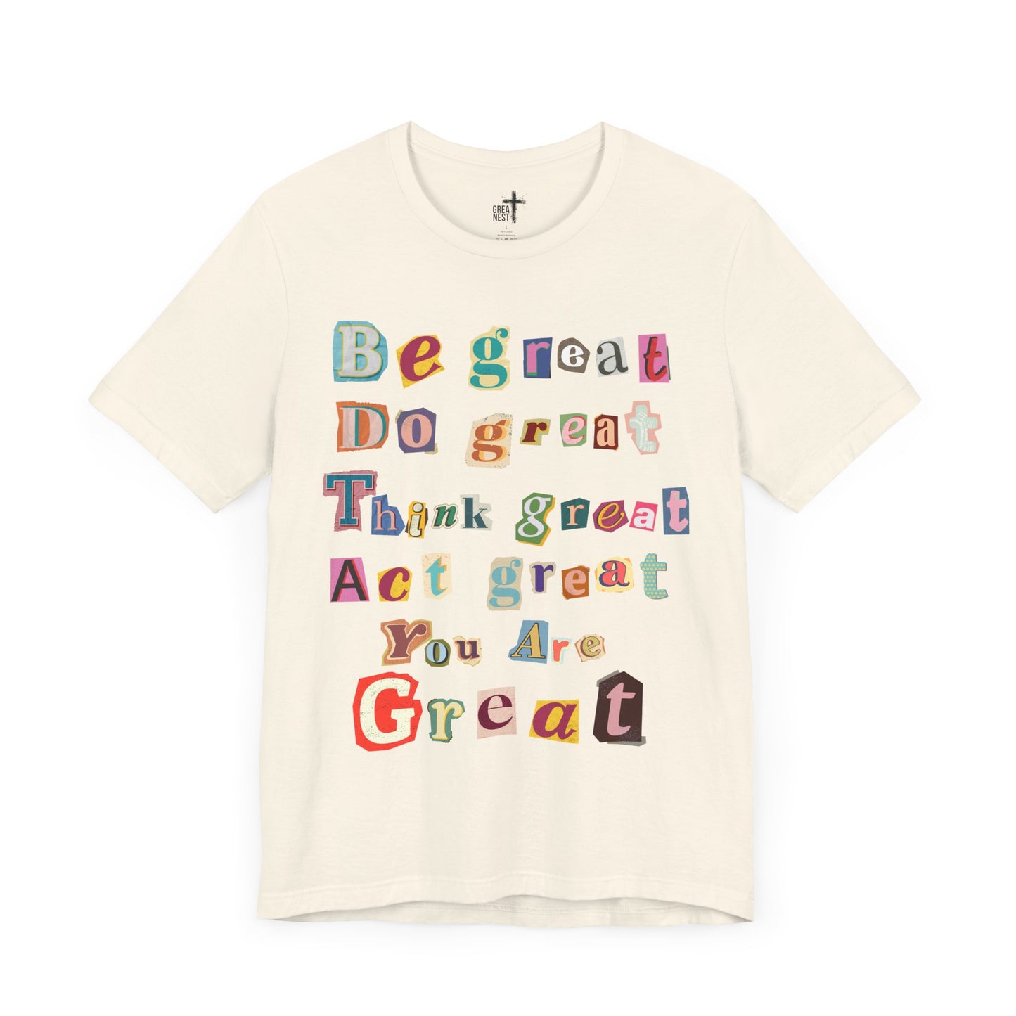 T-Shirt with Scrapbook Letter Design