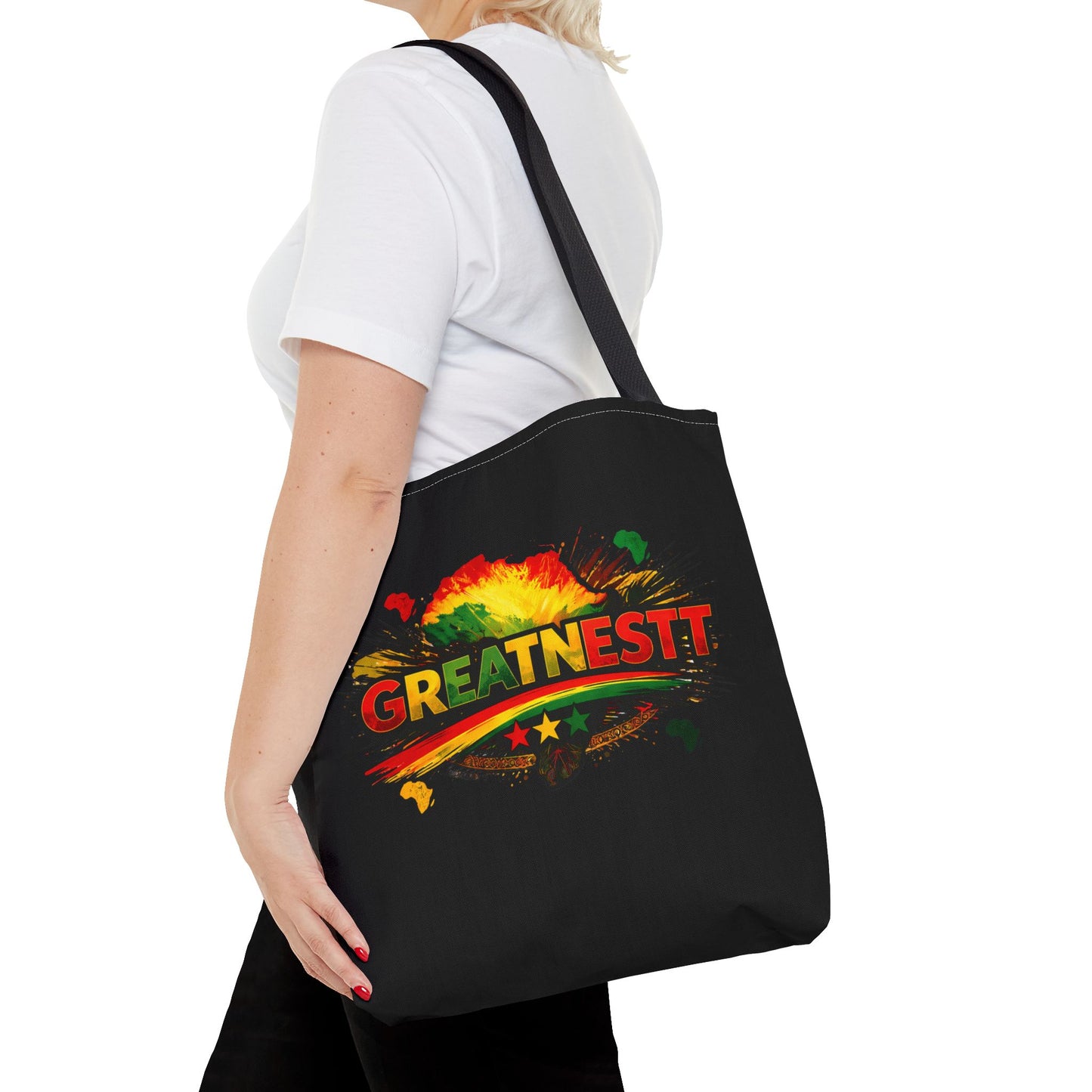Tote — 'GreatNesT' Rasta Colorful Graphic Tote Bag