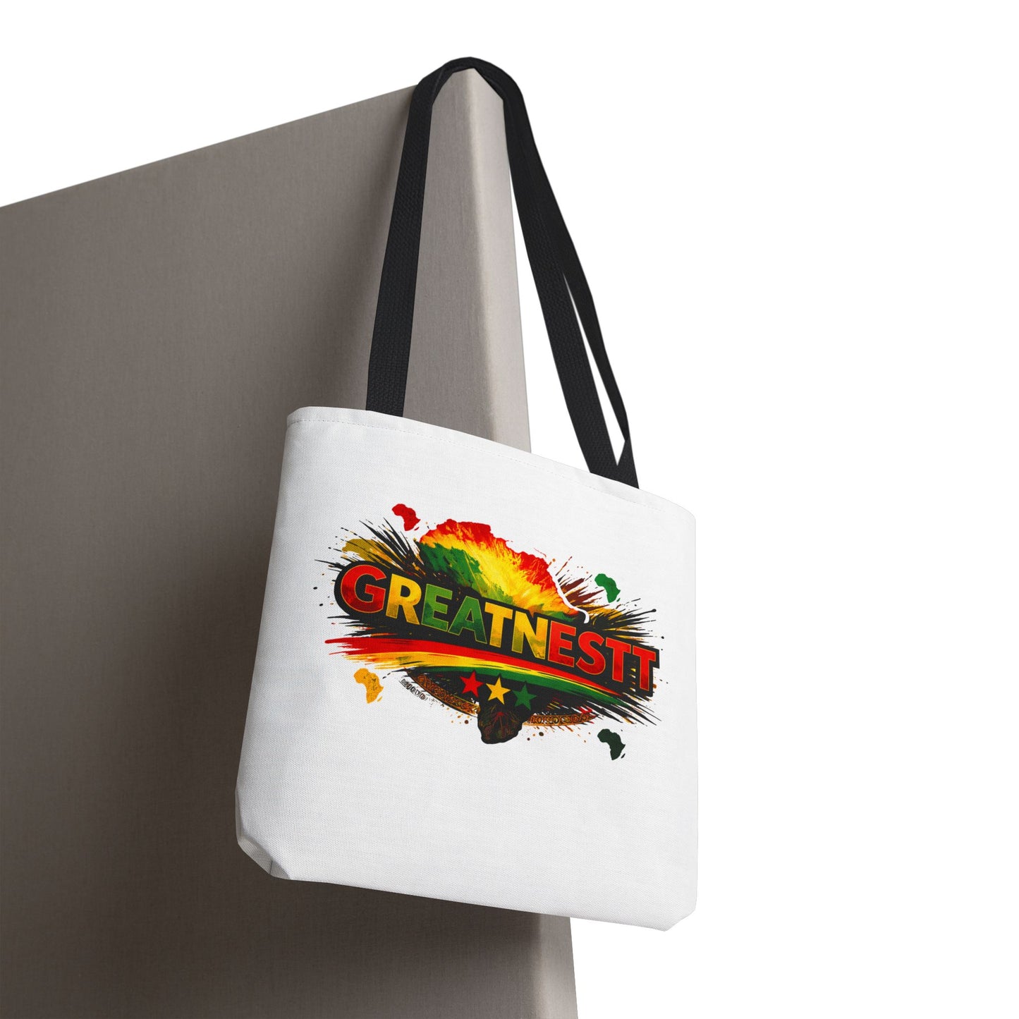 Black History Tote Bag — 'You Are Black History, I Am Black History' Colorful AOP Grocery & Everyday Tote