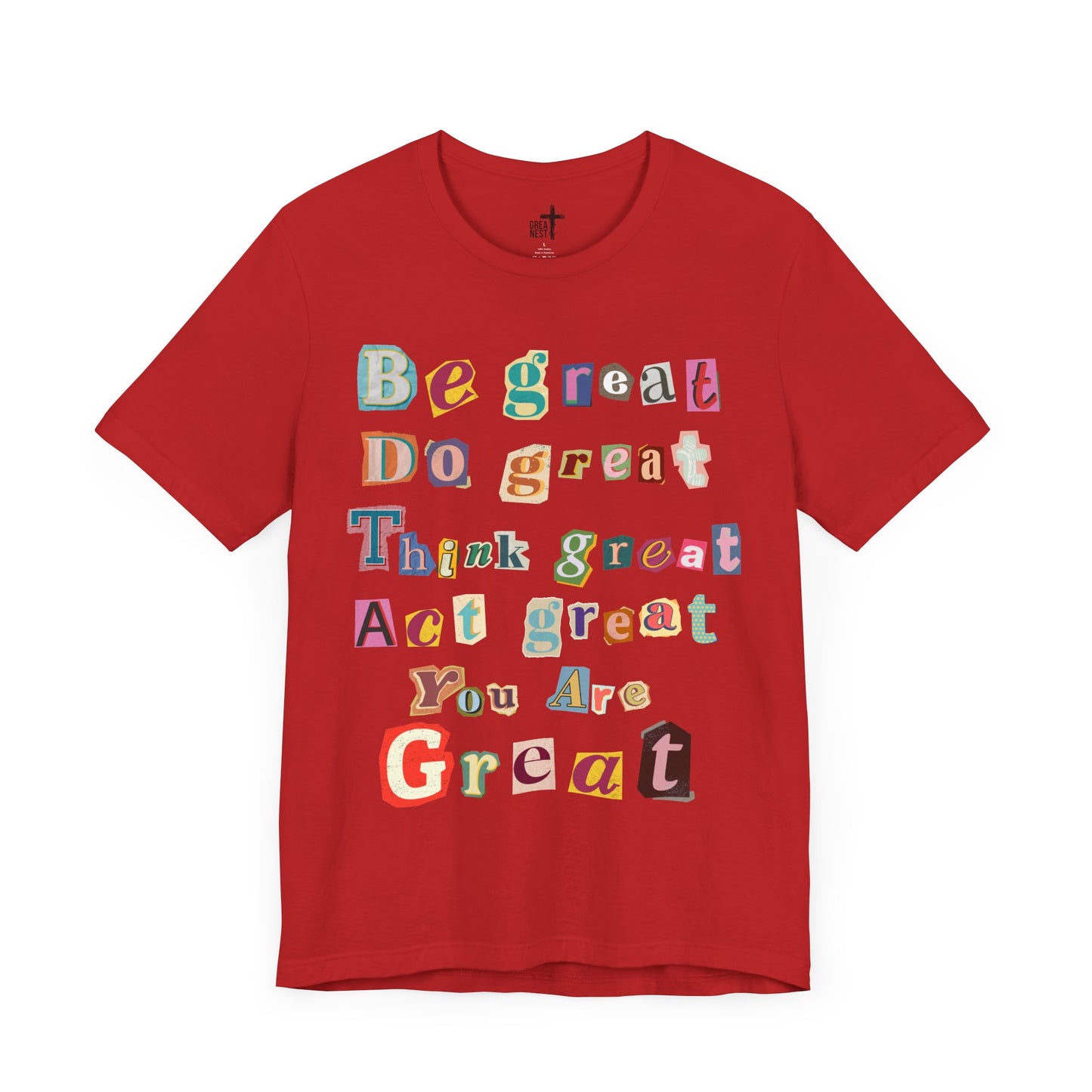 T-Shirt with Scrapbook Letter Design
