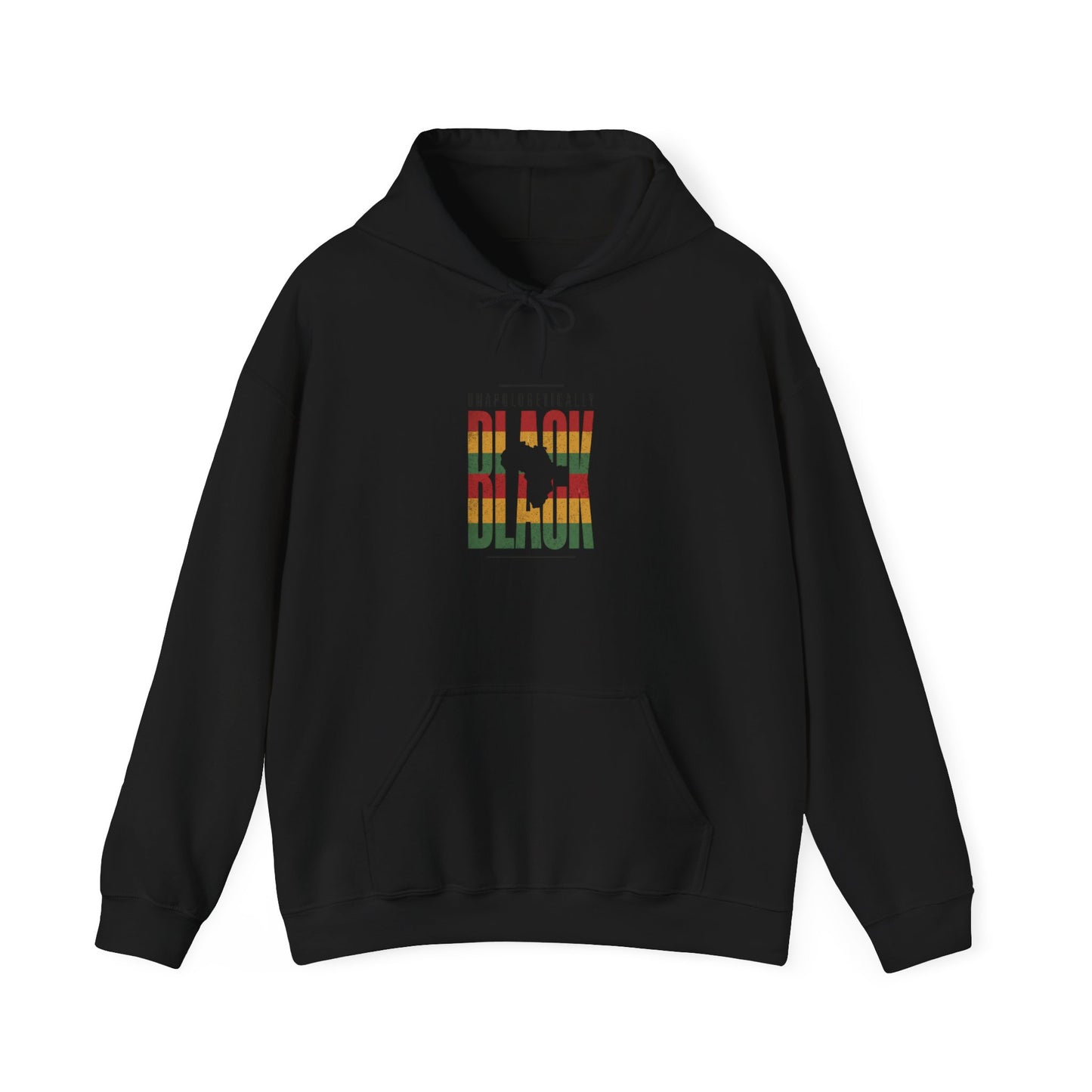 Black Strong Hoodie | Juneteenth 1865 Pan-African Freedom Apparel