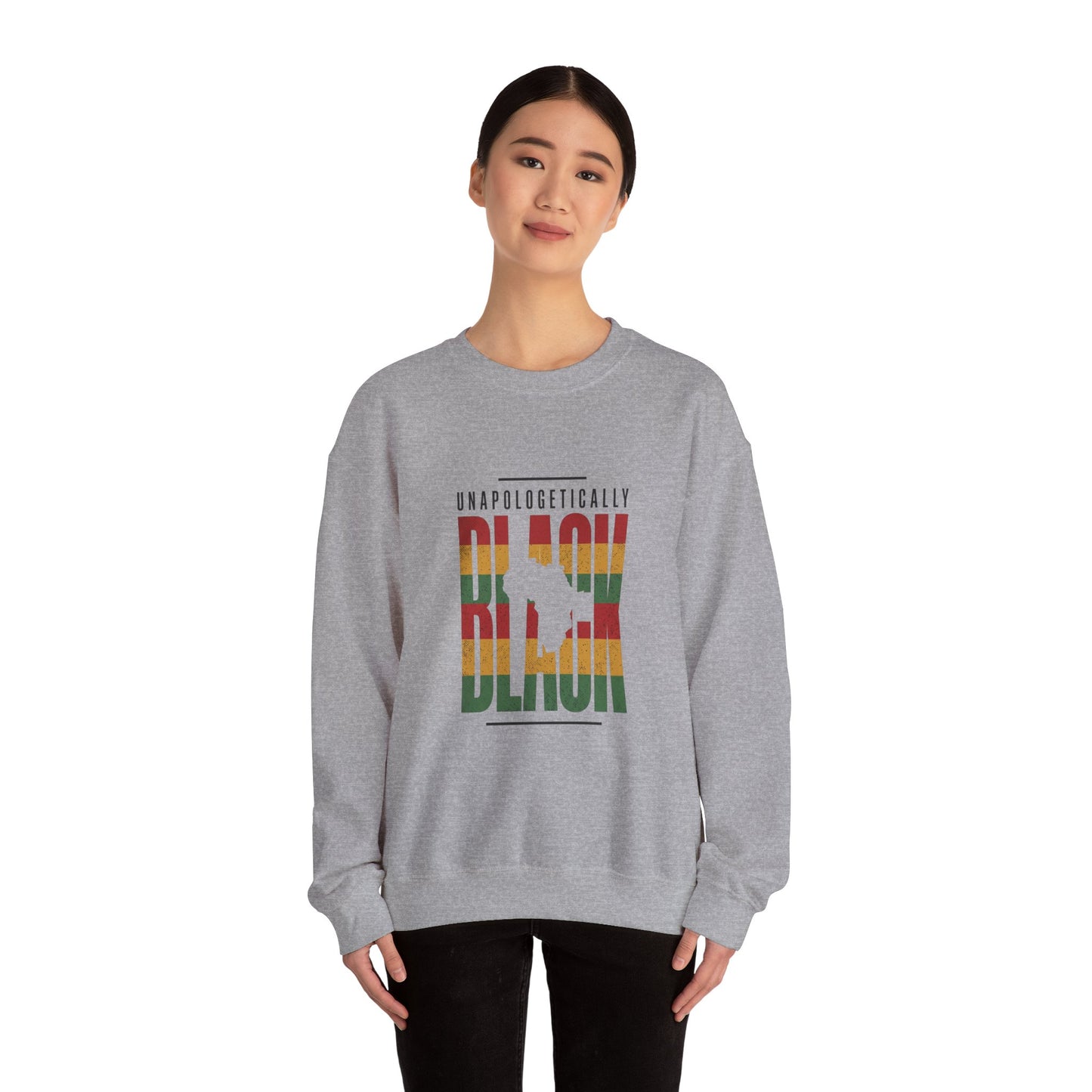 Unapologetically Black Crewneck Sweatshirt | Juneteenth Pan-African Pride