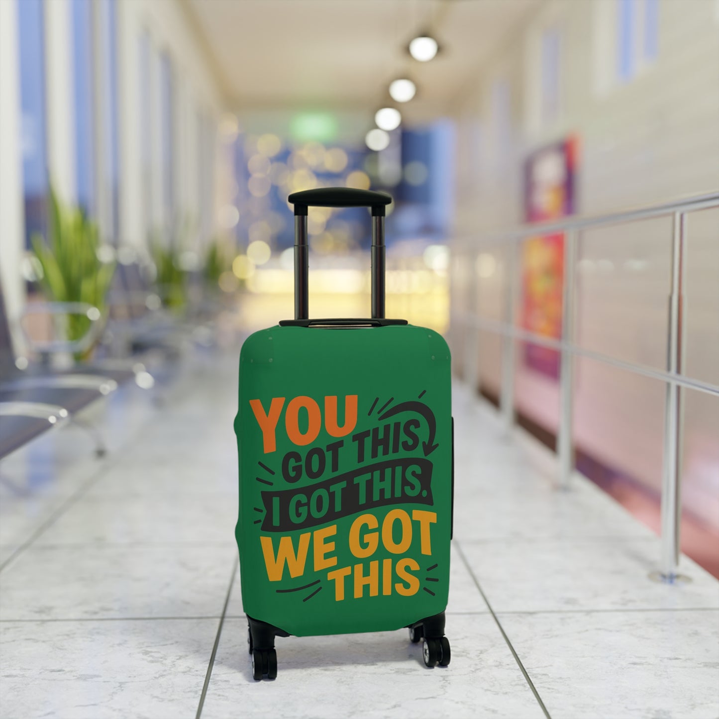 Encouraging Luggage Cover - Travel Accessory, Motivational Suitcase Protector, Personalized Travel Gift, Vacation Essentials, Unique [...]