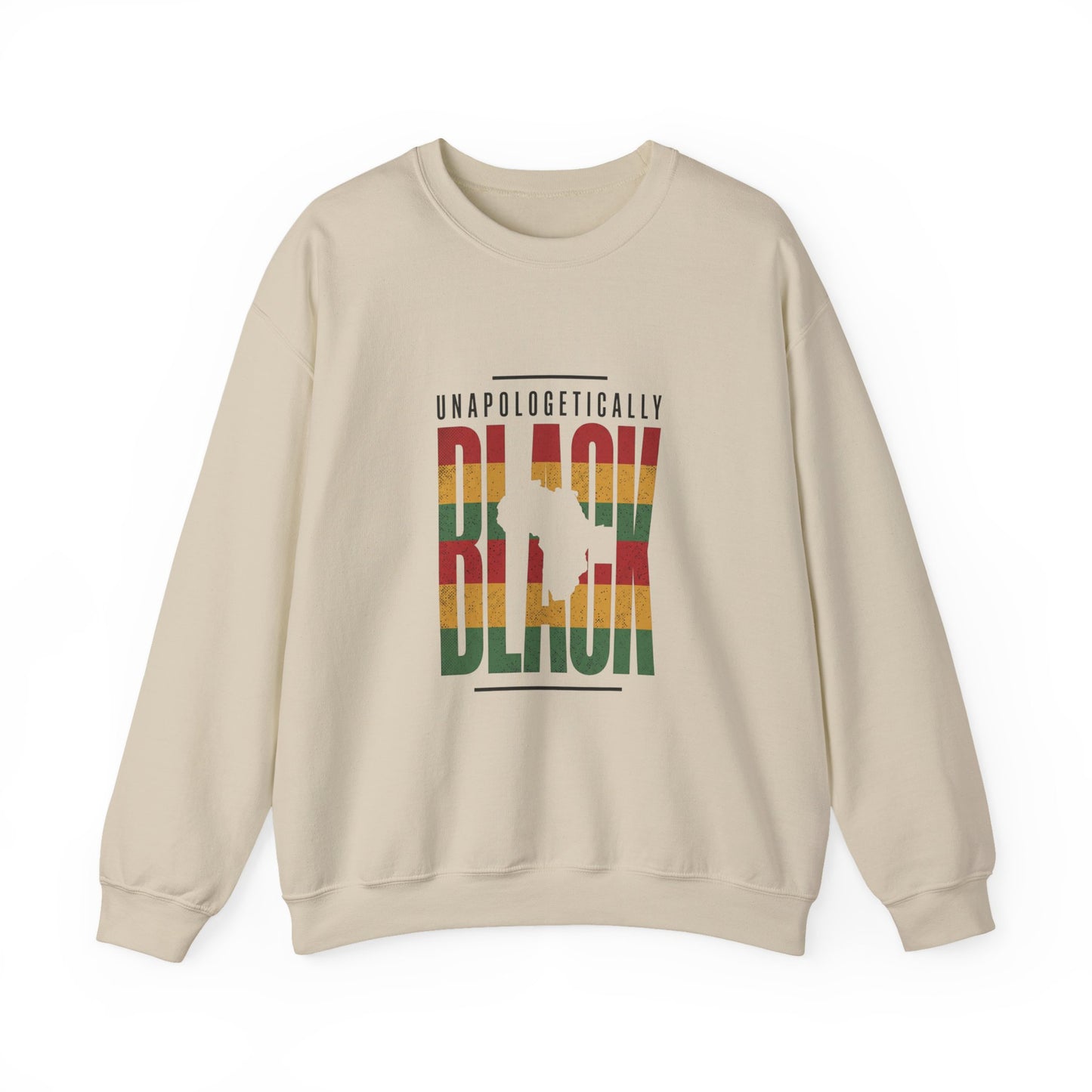 Unapologetically Black Crewneck Sweatshirt | Juneteenth Pan-African Pride