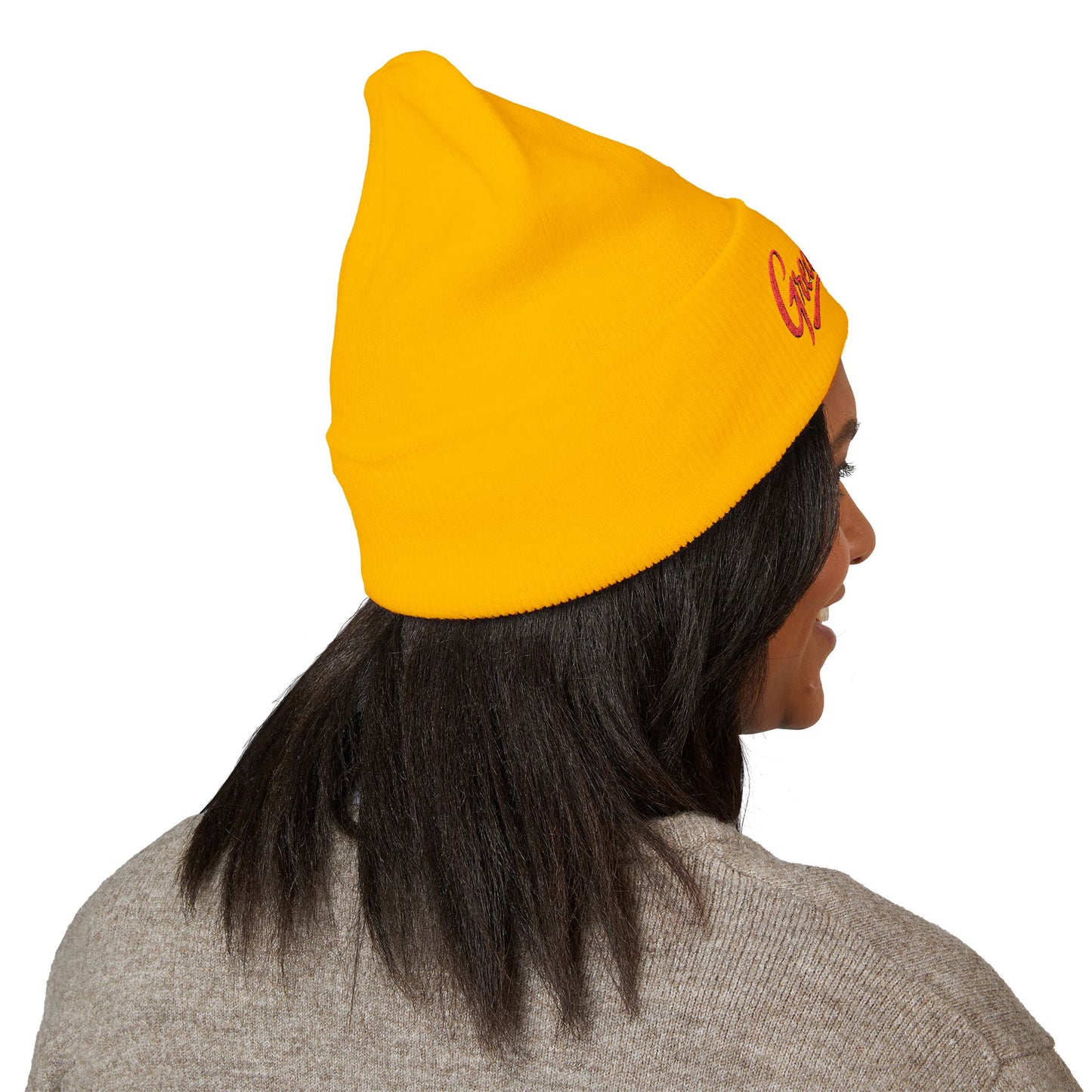 Embroidered 'GreatNest' Classic Cuffed Beanie — Cozy Winter Knit Hat