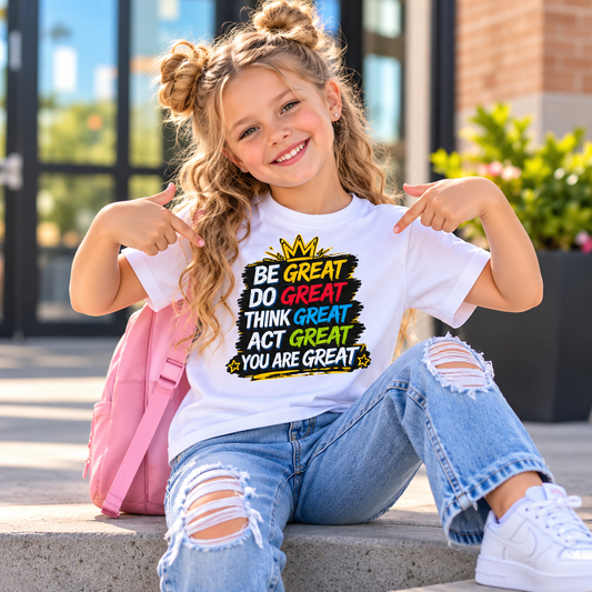 Be Great Colorful Kids Tee